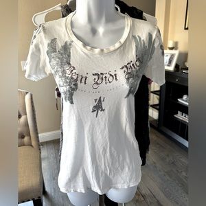 Aqua Vini Vidi Vici anchor tee